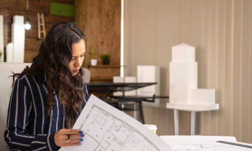 Young interior architect